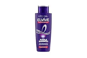 L'ORÉAL L'Oreal Paris Elvive Colour Protect Anti-Brassiness Purple Shampoo, Neutralises Yellow, Orange & Brassy Tones, Nourishes Highlighted Blonde, Brunette & Grey Hair for Vibrant Colour, 200ml