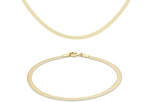 Carissima Gold - Parure Collier et Bracelet - Femme - Or Jaune 375/1000 (9 Cts) 4.5 Gr