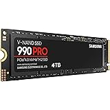 Samsung 990 PRO NVMe M.2 SSD, 4 TB, PCIe 4.0, 7.450 MB/s läsning, 6 900 MB/s skrivning, intern SSD, för spel och videobearbet