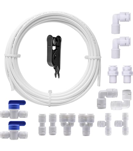 Kit Tubi Osmosi Inversa 10m Con Raccordi Rapid 1/4 - Per Filtri, Frigoriferi E Depuratori - Foto 10