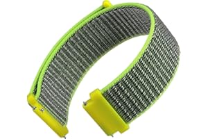 WOCCI Regolabile Sport Cinturino Orologio in Nylon con Chiusura a Strappo per Uomo e Donna, Sgancio Rapido, Larghezza Cinturino 18mm 20mm 22mm