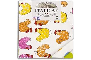 ITALICAE - strofinacci cucina MADE IN ITALY - strofinaccio cucina fantasie varie 3PZ 60x40cm - Ultra assorbenti perfetti come asciugamani cucina. Strofinacci cucina microfibra imperdibili