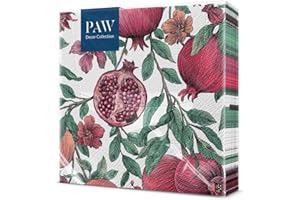 PAW DECOR COLLECTION PAW - Servilletas Papel 3 Capas (33 x 33 cm) I 20 Unidades I Perfecto para Cumpleaños, Fiestas, Bodas, Comuniones y Celebraciones I Servilletas de Papel de Colores I Granada