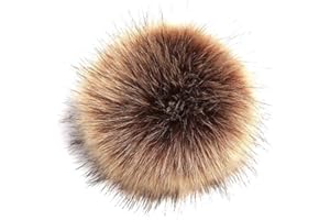 Verliked 12 Cm Pelliccia Sintetica Pom Pelliccia Finta Capelli Soffici Pompon Palla Fai da Te Poms Palla per Cappelli Sciarpe Guanti Borse Marrone