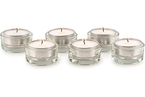 Świeczniki na podgrzewacze – Mona, zestaw 6 sztuk, jakość premium, dekoracja gastronomiczna, wesele, urodziny Pajoma