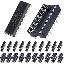 Produktbild von 50 Stück NE555 Timer IC – NE555P 8-polig, Single Precision Timer, 4,5-16V, 200mA – Für Oszillatoren, Verzögerungen, DIY-Elektronik