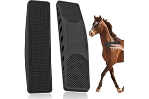 SFSSHUI 2 Pcs Peine De Masaje De Caballo,6 En 1 Peine Masajeador Para Caballos,Cepillos Para El Cuidado Del Caballo,Cepillo De Raíz De Caballo,Eliminar El Pelo Seco y Suelto De Los Perros De Caballo