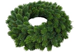 SEIDENBLUMEN ROß Edel Tannenkranz 42cm YF mit runden Kunststoffnadeln künstliche Tannenkränze Spritzguss 100% PE Kunststoff