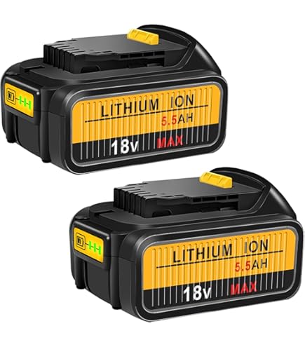 8000mAh Ersatzakku Für DeWalt 18V - 2 Stück Mit LED-Anzeige