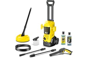 Kärcher myjka ciśnieniowa K 2 Premium FJ Home, 110 bar, wydajność: 360 l/h, wydajność powierzchniowa: 20 m²/h, waga: 4,2 kg, pistolet ciśnieniowy, lanca spryskująca, dysza rotacyjna, zestaw domowy