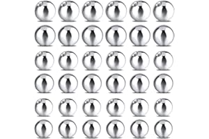 Yolev Kulki zastępcze 14G do piercingu biżuterii, 5/6/8 mm, gwintowane zewnętrznie kulki ze stali chirurgicznej, pierścień do pępka, do piercingu sutków, biżuteria przemysłowa, pierścienie na sutki