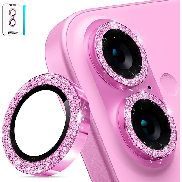 BNREOZA Kamera-Schutz Für IPhone 16/16 Plus - Mit Glitzer Strass Design