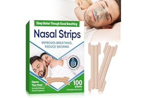 ATUIO Nasenpflaster Schnarchen, 100 Stück Extra Starker Nasenstreifen, Nasenstrips Besser Atmen gegen Schnarchen für Sport und Schlaf