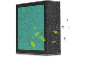 Earnmore Filtre purificateur d’air 4 en 1 avec préfiltre, filtre True HEPA, filtre à charbon actif et filtre coton pour purificateur d’air noir