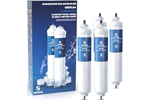 SOKANA 4 Kompatibel mit Samsung Filter Kühlschrank Side by Side Ersätz für Samsung Wasserfilter DA29-10105J LG Wasserfilter HAFEX/EXP | TÜV SÜD Zertifikat