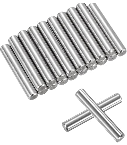thumbnail image 2 of 20 Pack 8 Mm X 20 Mm Dowel Pins, 316L Stainless Steel Cylindrical Dowel Pins Shelf Support Peg Pin Rod Fasten Elements Metal Shelf Pegs Silver Tone 2 of 14