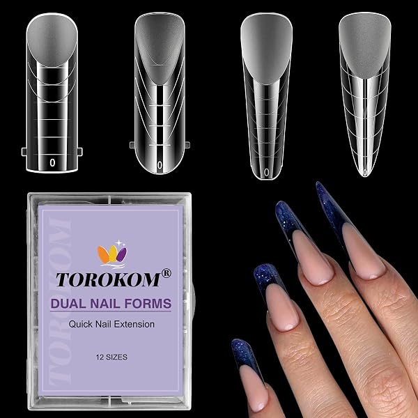 JOYOLA Nagelformen Set – 144-teilig Mit Dual Forms & French Nagel-Aufklebern Für Gel & Acryl