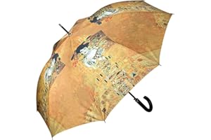 VON LILIENFELD® Parapluie Gustav Klimt Adèle Ouverture Automatique Résistant au Vent Canne Grand Robuste Art