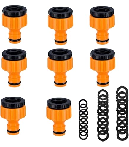 6 Stück Schlauch Kupplung Satz,Wasserhahn Anschluss Kit,Wasserhahn Adapter Gartenschlauch für Hahnverbinder,Schlauchanschluss Adapter 1/2 Zoll auf 3/4 Zoll,für Garten und Haus Wasserhahn 6 Stück Schlauch Kupplung Satz,Wasserhahn Anschluss Kit,Wasserhahn Adapter Gartenschlauch für Hahnverbinder,Schlauchanschluss Adapter 1/2 Zoll auf 3/4 Zoll,für Garten und Haus Wasserhahn