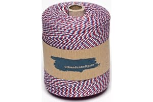 csk kontorbedarf Urkunden-Heftgarn blau/weiß/rot Rolle ca. 360m