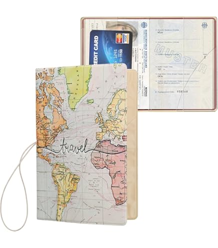 Cover Certificato Vaccino Kwnobile Custodia Passaporto Vaccinale - Copertina In Similpelle Nero - Per Certificati WHO Cover Passaporto - Foto 6