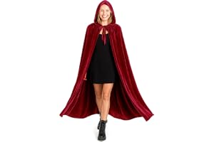 various Lång kappa med huva Sammet Vampyrdräkt Halloween Medeltida kappa Kostym för karnevalsfest och Halloween - kappa Vuxen