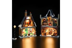 BRIKSMAX Zestaw oświetlenia LED do LEGO Harry Potter Hogsmeade Village Visit - kompatybilny z modelem klocków Lego 76388 - nie zawiera zestawu Lego