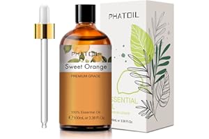 PHATOIL Aceites Esenciale de Naranja Dulce 100 ml, 100% Naturales Puros, Aceite Esencial de Aromaterapia de Grado Terapéutico, Aceite Esenciales para Humidificador, Difusor, Regalos Perfectos