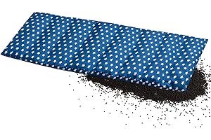 ‎AMINATA BALANCE Aminata BALANCE Rapssamenkissen Schulter-Nacken-Kissen Wärmekissen mit Raps-Samen Sterne blau