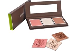 SS DOUBLE S BEAUTY Double S Beauty - The Ultimate Face Palette | Paleta Maquillaje Mujer | Polvos Bronceadores, Iluminador y Colorete | Iluminadores de Maquillaje | Bronceador Maquillaje | Paleta de Maquillaje Compacta