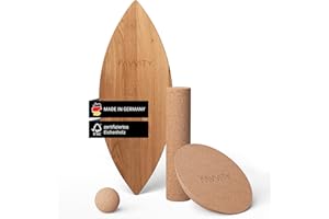 ‎FAVVITY Balance Board aus Eichenholz [Handgefertigt in Deutschland] FSC-zertifizierter Gleichgewichtstrainer mit Trainings-App | Waveboard Surf Balance Board Erwachsene & Kinder | Balanceboards - FAVVITY®