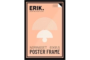 Grupo Erik Poster Frame 61 x 91.5cm - Black Photo Frames Wall, Large Picture Frames, Art Wall Decor - New Home Gifts, Home De