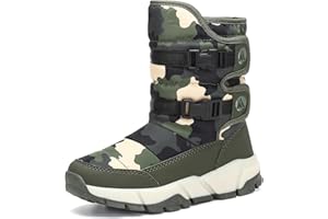 Mishansha Winterstiefel für Mädchen Jungen Winterschuhe Warm Gefüttert Winterboots Outdoor rutschfeste Schneestiefel Kinder