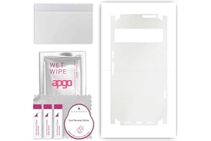 apgo Rückseite + Seiten Schutzfolie Aufkleber Folie Vinyl für Google Pixel 8 Pro - Matte Transparent