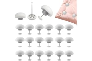 Tikplus 20 Stück Bettdeckenhalter, 3x2.3cm Bettdecken Clips, rutschfeste Bettdecke Klammer, Bettdeckenbezug Pins mit Knopf, Runden Bettdeckenbezug Klammer, für Decke, Steppbett usw. (Weiß)