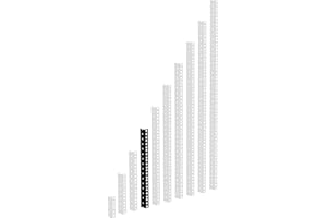 Adam Hall 19" Parts 61535 B 8 - HD szyna do rakity, czarna, 8 HE