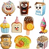 Fun Kitchen Fridge Magnet Set of 10 – Cute Decorative Magnets for Refrigerator, Whiteboard & Locker – Strong Hold, Waterproof