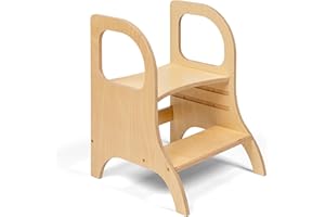 ‎ETTE TETE Ette Tete MIIMO • Höhenverstellbarer Tritthocker für Kleinkinder • Toilettenhocker für das Töpfchentraining (Hölzern)