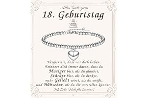 PDTU Geburtstagsgeschenk für Mädchen, Herz Armband Geschenke für Mädchen zum Geburtstag, Geschenk für 13-18 Jährige Mädchen Teenager zum Geburtstag