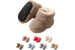 YloveM Kleinkind Baby Jungen Mädchen Booties,Unisex Neugeborene Winterschuhe Verdicken Schneestiefel Anti-Rutsch Sohle Weich Kleinkind Warm Sock Schuhe