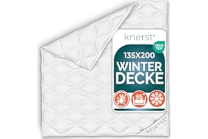 ‎KNERST KNERST® Winterbettdecke PolarDream - atmungsaktive und temperaturausgleichende Winterdecke - extra warme Bettdecke 135x200 cm für den Winter - Ökotex Zertifiziert und waschbar