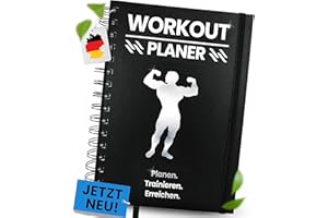 PEAK PULSE Workout Planer - Trainingstagebuch, Fitness Planer, Fitnesstagebuch, Notizbuch für Krafttraining, Bodybuilding, Hometraining, Training, Crossfit & Gym - A5 Hardcover, Premium Qualität