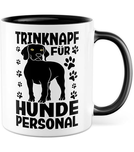 Trendation Hundebesitzer Tasse – „Mein Hund Hört Auf Kommandos… Manchmal“, Spülmaschinenfest, In Deutschland Bedruckt