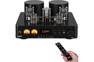 DIFIIFOL Juson Audio JTA100 200W Vacuum Tube Amplifier Integrated Hybrid With BT 5.0 Optical AUX RCA PHONO Input and Headphone output 2.1CH Class AB HIFI Home Audio for Turntable