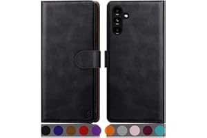 SUANPOT Funda para Samsung Galaxy A54 5G con Tapa 【Bloqueo RFID】de Cuero PU Cierre Magnético，Soporte Plegable，Ranura para Tarjeta Cover para Samsung Galaxy A54 Case Negro