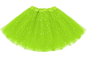 KEREDA Girls Tutu Skirts Sparkle Sequin Princess Dresses 3 Layers Ballet Dance Toddler Baby Tulle Star Costume for Girls 2-8 Years