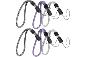 GEEHUA 6 correas de muñeca para la mano, cordón corto para teléfono con efecto reflectante, correa universal para cámara y cartera