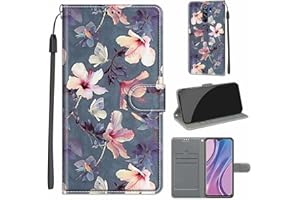 TOMYOU Funda para Xiaomi Redmi 9, Funda Movil Xiaomi Redmi 9, Estilo Cartera con Tapa abatible y Ranuras para Funda Libro Xiaomi Redmi 9 Carcasa Magnético Funda para Xiaomi Redmi 9