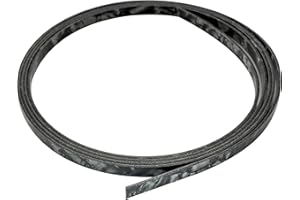 Musiclily Plastique Guitare Binding Filet 1650x6x1,5 mm, Black Pearl