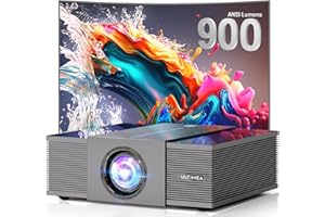 ULTIMEA Projektor 4K, obsługiwany z funkcją Auto Focus/Keystone 6D, projektor 1080P rodzimego kina domowego z 900 ANSI, unikanie obiektów, projektor WiFi 6 Bluetooth dla iOS/Android/TV Stick